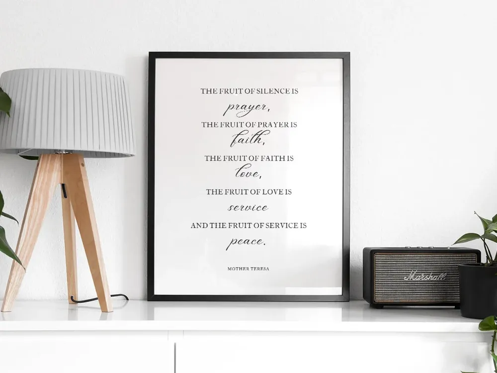 Mother Teresa Quote Art Print, Christian Wall Decor - Image 2
