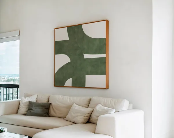 Midcentury Organic Lines Abstract Art Print
