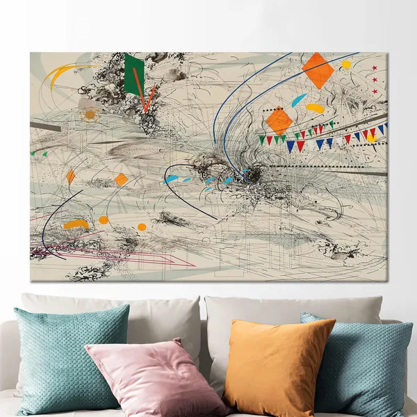 Julie Mehretu Abstract Art Print, Modern Decor