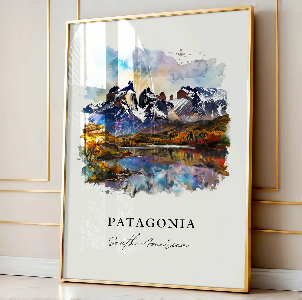 South America Watercolor Travel Poster, Region Gift - Image 4