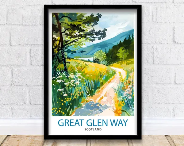 Great Glen Way Scotland Travel Poster