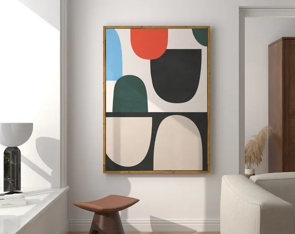 Minimalist Mid Century Color Field Art Print