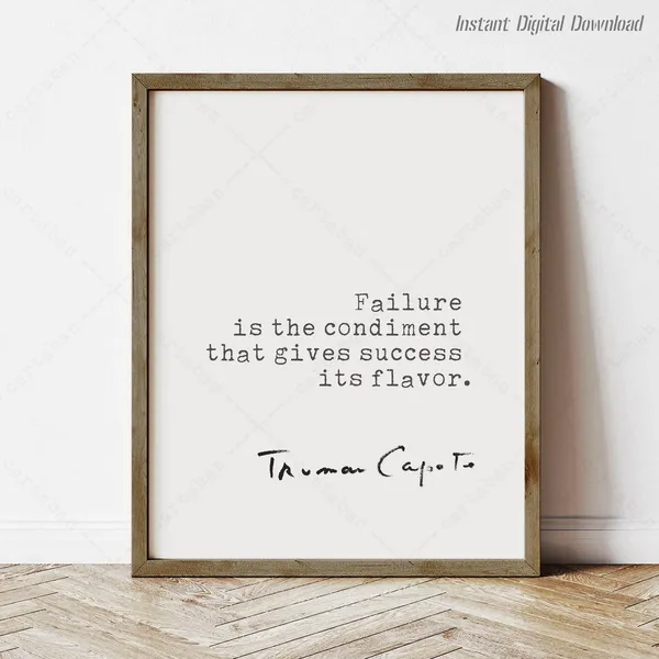 Truman Capote Quote Art Print, Reading Nook Decor
