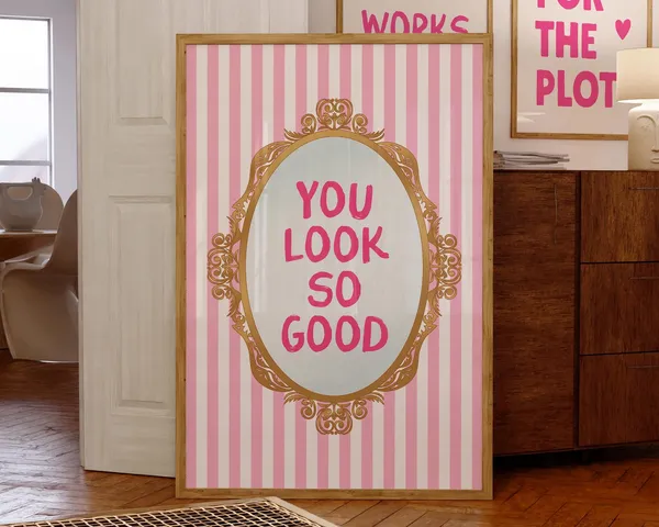 You Look So Good, Coquette Aesthetic Art Print