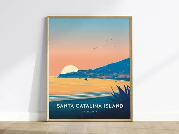Santa Catalina Island Coastal Decor Art Print