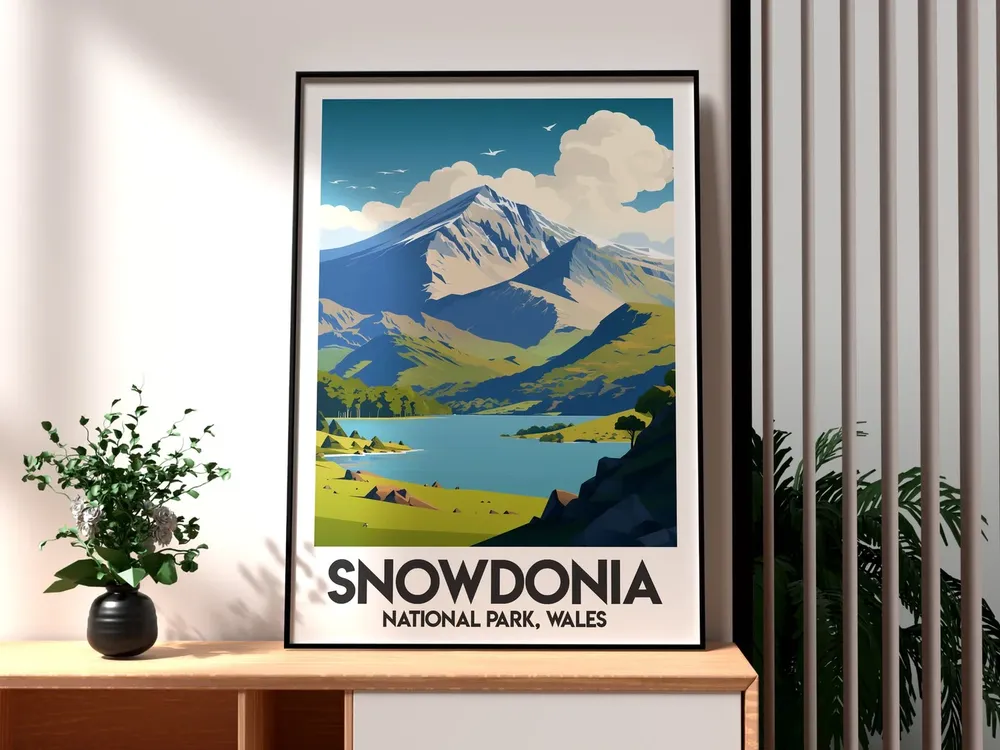 Snowdonia National Park Wales Countryside Poster