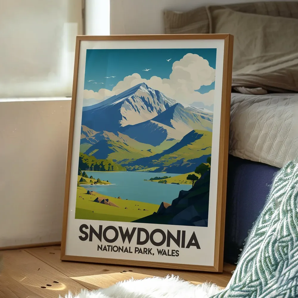 Snowdonia National Park Wales Countryside Poster - Image 3