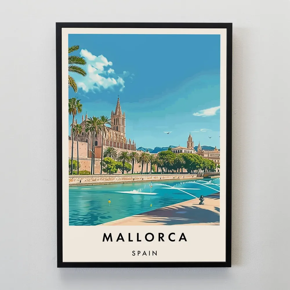 Mallorca Spain Travel Art Poster Print