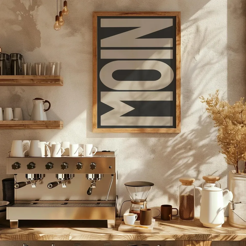 Moin Typography Hello Sign, Minimal Entryway Art Print - Image 3