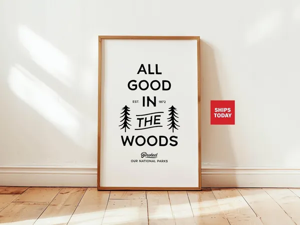 Protect Our Parks Retro Travel Poster Art Print