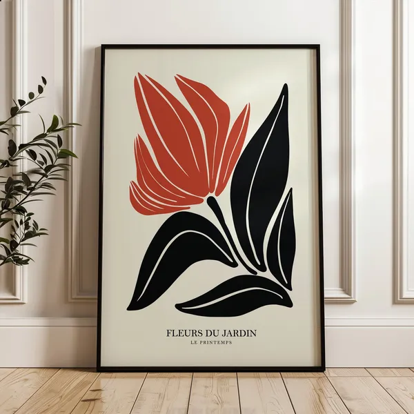Henri Matisse Flower Style Boho Art Print