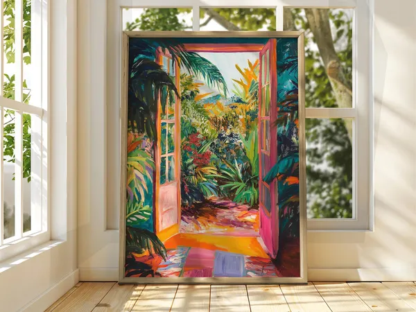 Henri Matisse Patio Floral Art Print, Fauvism Classic
