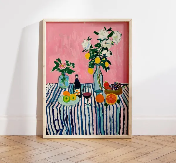 Kitchen Food Contemporary Travel Poster