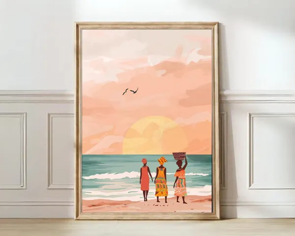 Ghana Travel Poster, Accra African Nursery Art Print