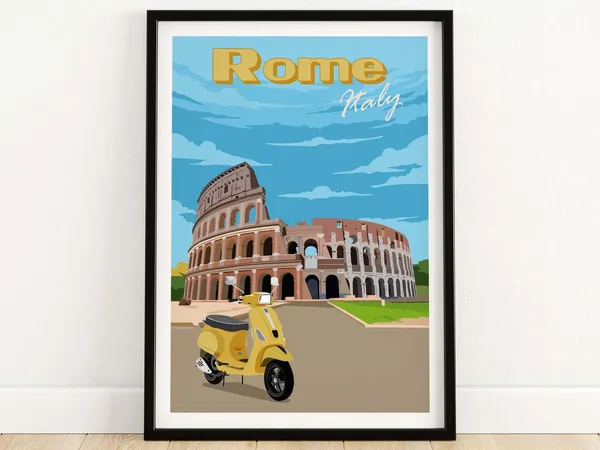 Rome Gift Idea Travel Poster