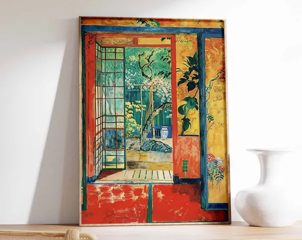 Traditional Japanese Tea House Asian Decor Art Print