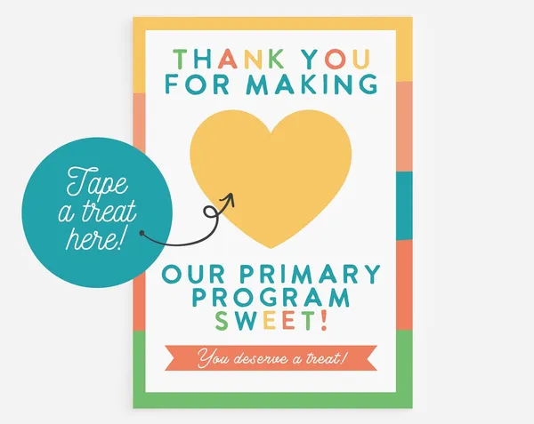 Primary Program Thank You LDS Kids Art Print