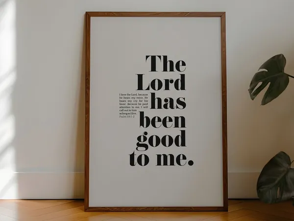 Psalm 116 Bible Quote Art Print, Christian Decor