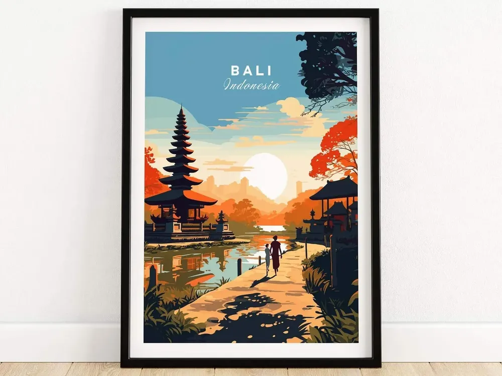 Bali Wedding Anniversary Gift Poster