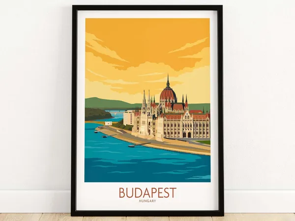 Budapest Gift Travel Poster