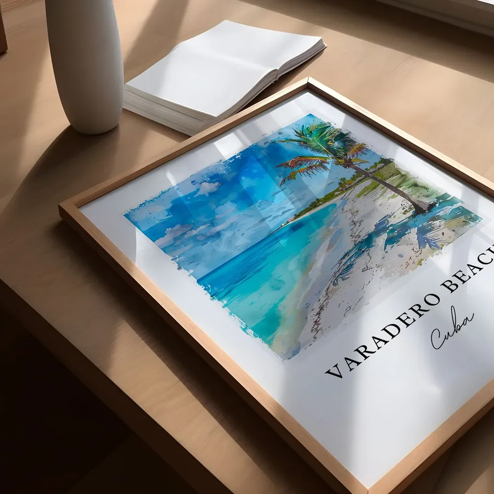 Varadero Beach Watercolor Travel Poster - Image 5