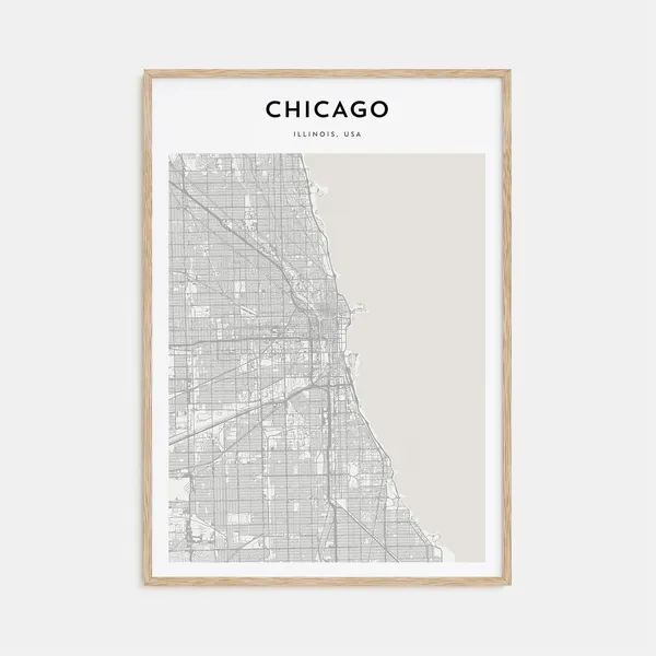 Chicago Personalized Map Art, Travel Poster