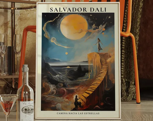 Salvador Dali Walk To The Stars Art Print