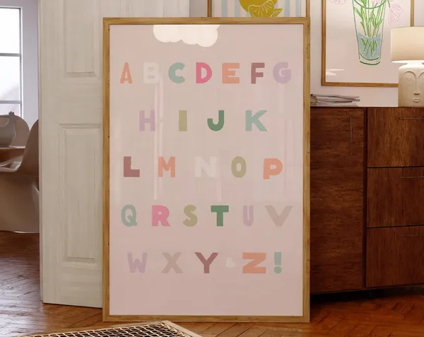 ABC Alphabet Print, Nursery Classroom Decor