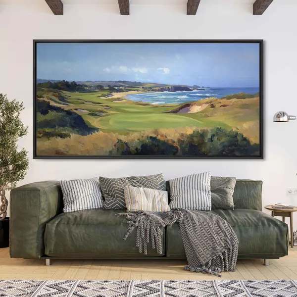 Bandon Dunes Golf Course Coastal Golf Art Print