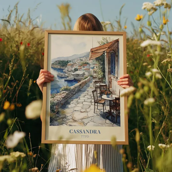 Cassandra Music Wall Art Print, Bedroom Watercolor