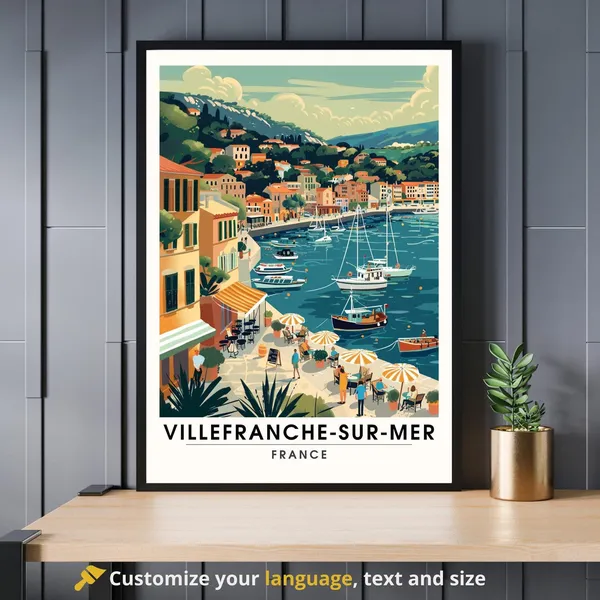 Villefranche-sur-Mer The Port Poster Print