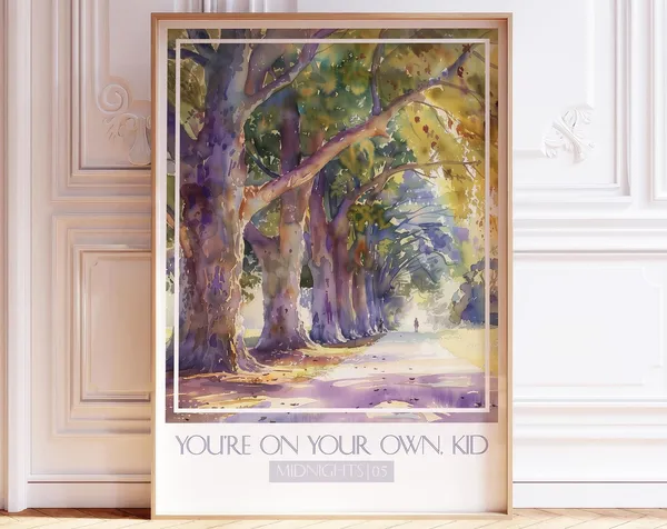 You’re On Your Own, Kid Song Watercolor Art Print