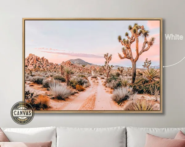 Joshua Tree Desert Landscape Art Print, California