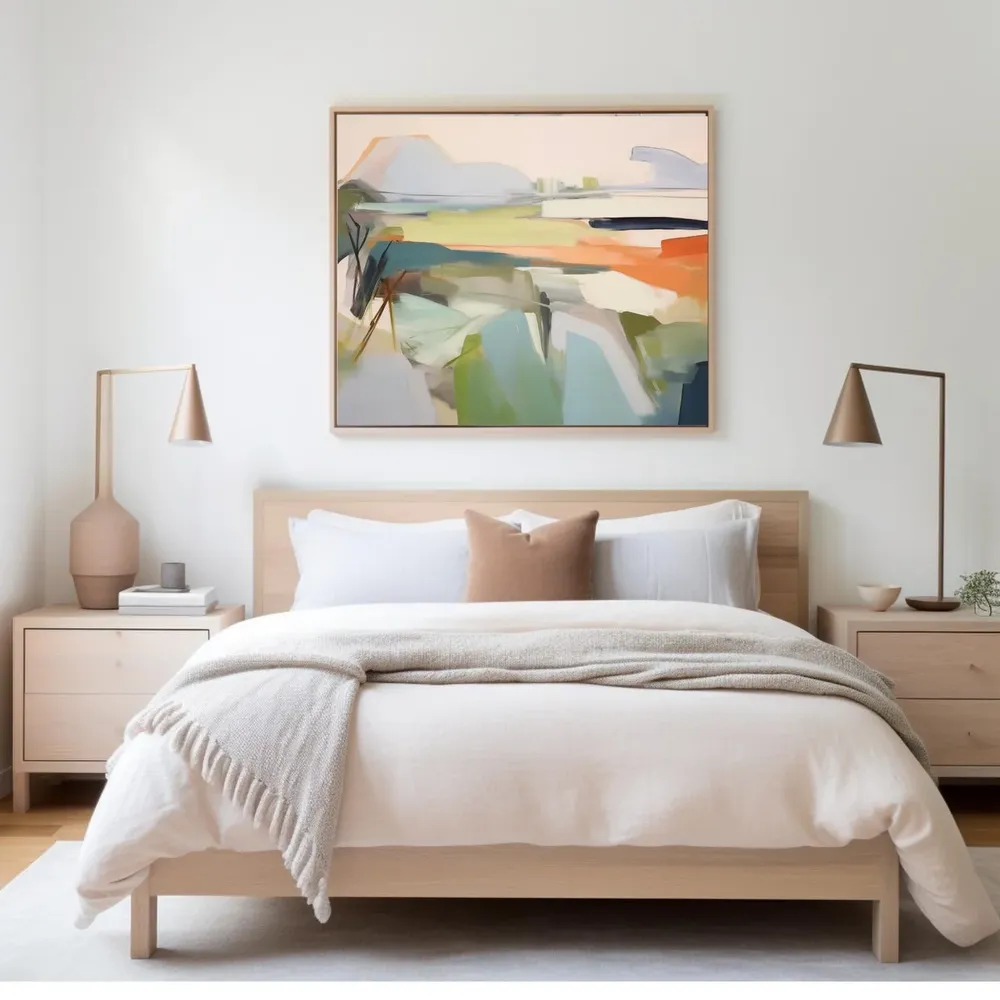 Abstract Landscape Painting, Modern Landscape Art Print - Image 2