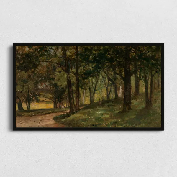 Vintage Forest Art Print, Frame TV Wall Decor
