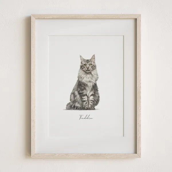 Custom Pet Portrait Personalized Pet Illustration