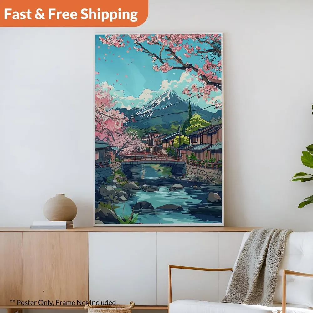 Hokusai Ukiyo, Minimalist Travel Poster - Image 2