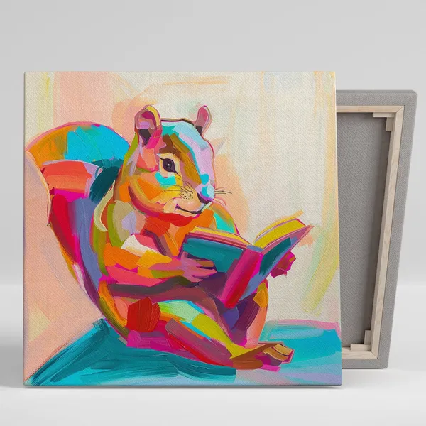 Squirrel Abstract Bohemian Children's Room Art Print
