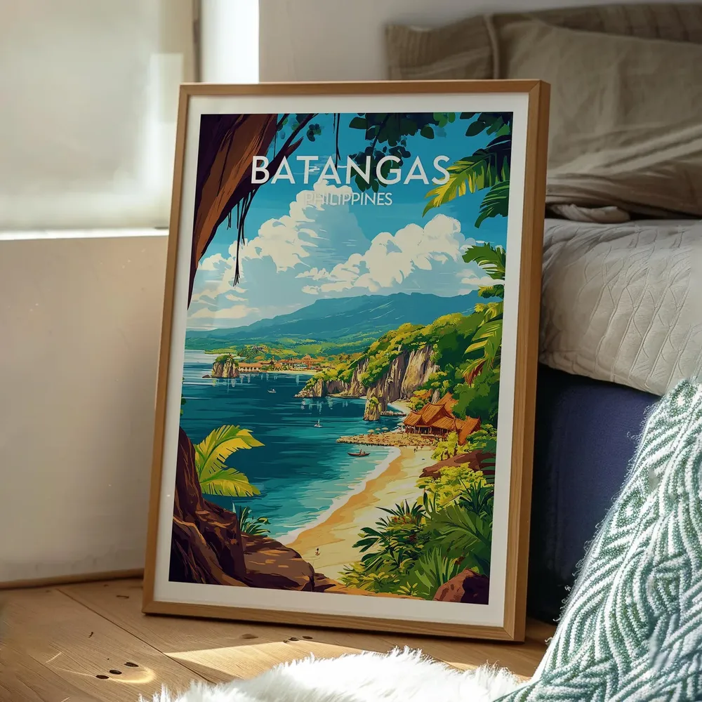 Batangas Travel Poster, The Philippines Wall Art Print - Image 3