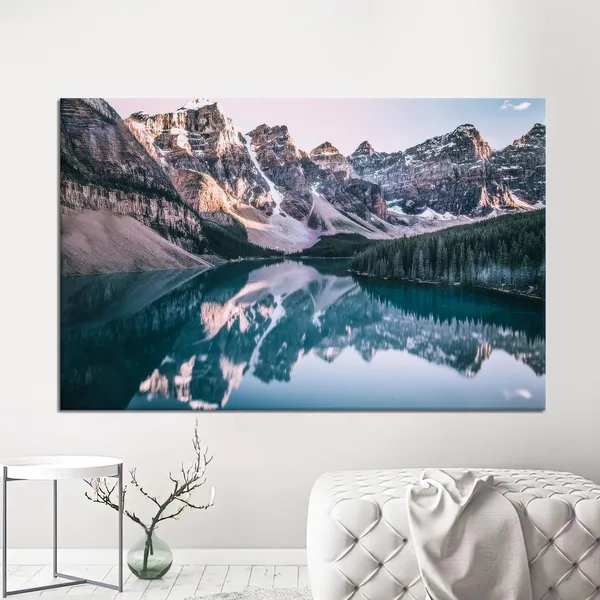 Mountain Lake Nature Landscape Art Print