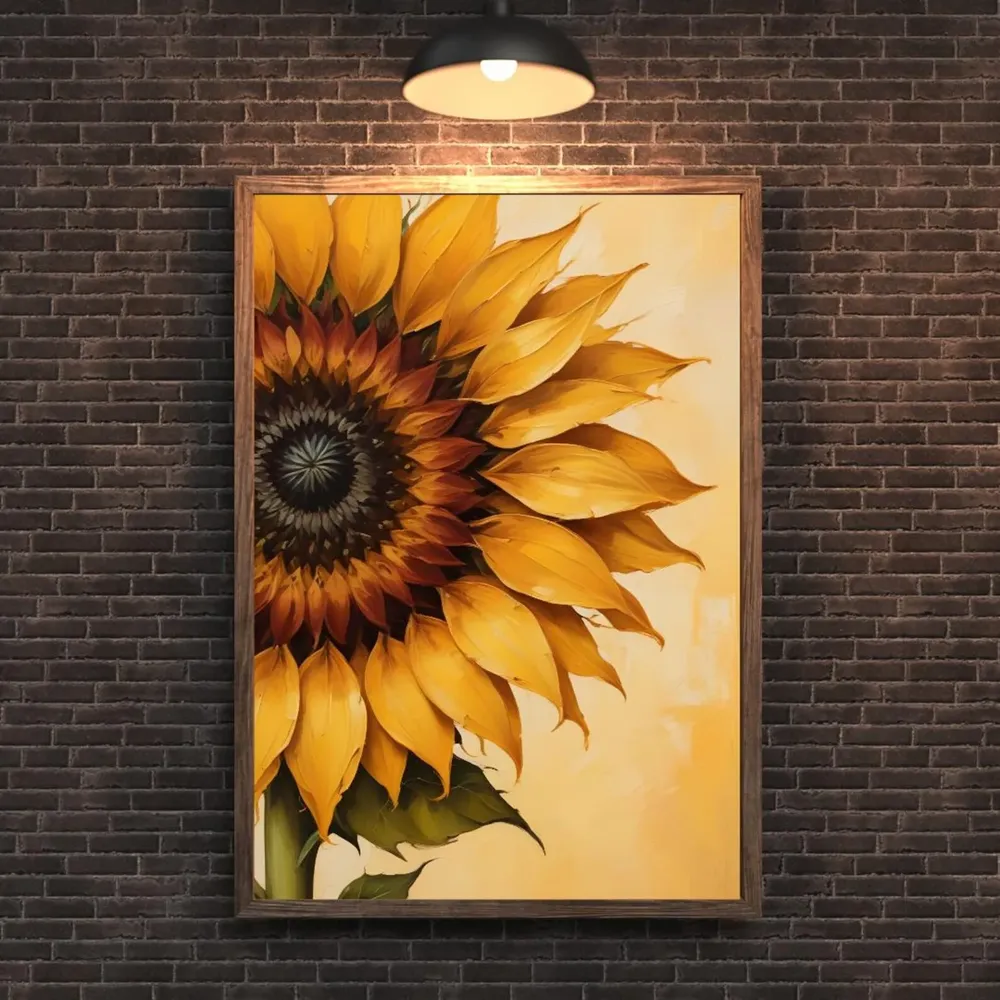 Vintage Sunflower Still Life Art Print, Cottagecore - Image 4