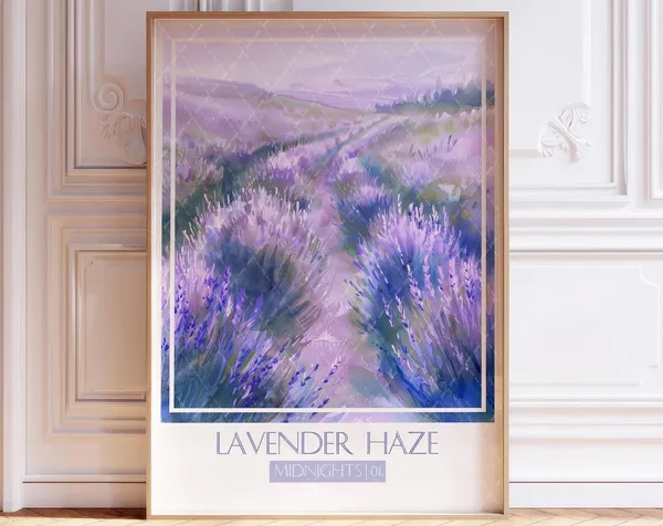 Lavender Haze Song Poster, Watercolor Music Print