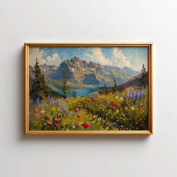 Rocky Mountain Wildflowers Art Print, Colorado