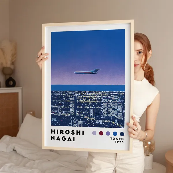 Hiroshi Nagai Vaporwave Home Decor Art Print