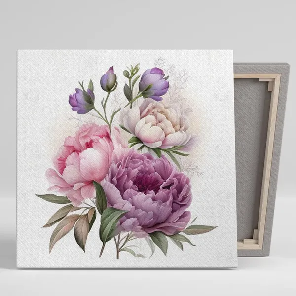 Peony Perfection, Vintage Floral Wall Art Print