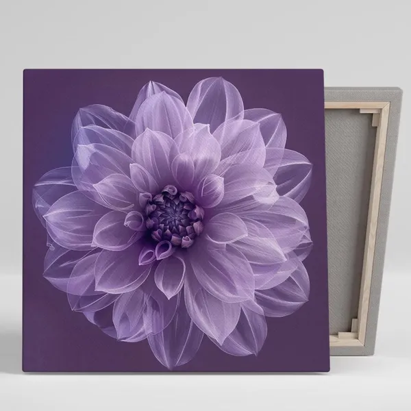 Dahlia Floral Minimalism Art Print, Bedroom Decor