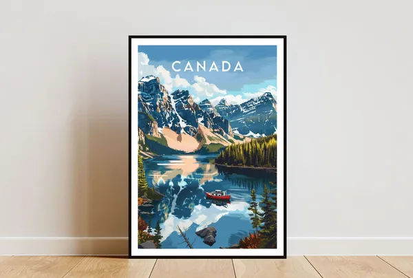 Canada Travel Print, North America Travel Poster