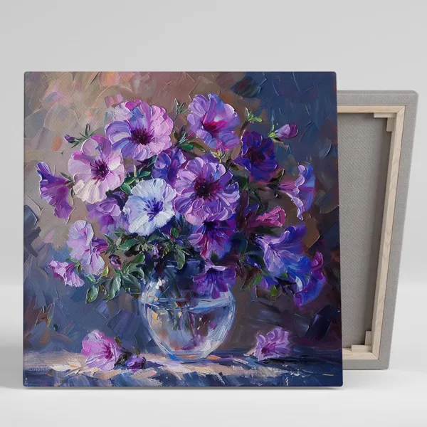 Petunia Impressionism Art Print, Floral Decor