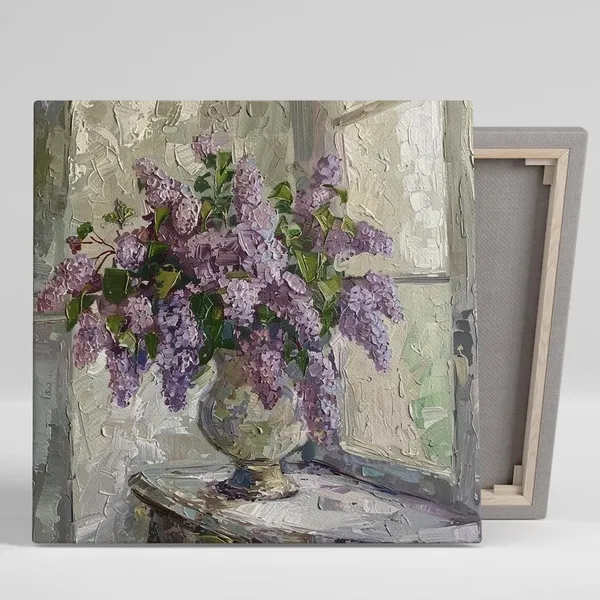 Lilac Bouquet, Impressionist Floral Art Print