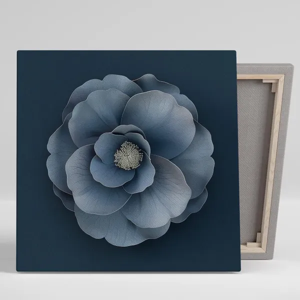 Camellia Minimalist Floral Art Print, Contemporary